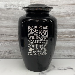 Customer Gallery - Irish Blessing Cremation Urn - Jet Black