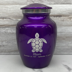 Customer Gallery - Sea Turtle Sharing Urn - Purple Luster