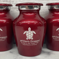 Customer Gallery - Sea Turtle Keepsake Urn - Ruby Red