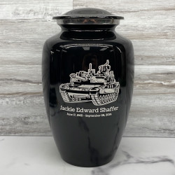Customer Gallery - Tank Cremation Urn - Jet Black