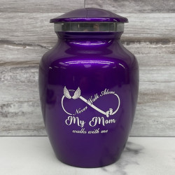 Customer Gallery - My Mom Walks With Me Sharing Urn - Purple Luster