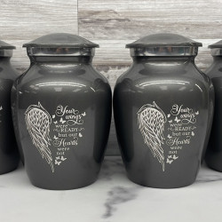 Customer Gallery - Your Wings Were Ready Sharing Urn - Gunmetal Gray