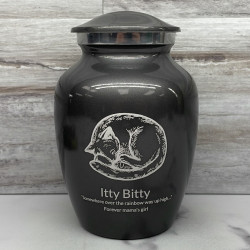 Customer Gallery - Dreaming Kitten Pet Cremation Urn - Gunmetal Gray