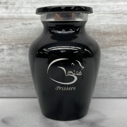 Customer Gallery - Keepsake Sleeping Cat Pet Cremation Urn - Jet Black