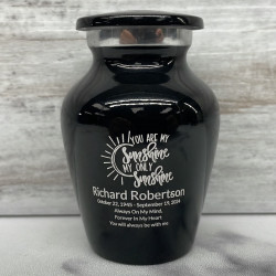 Customer Gallery - You Are My Sunshine Keepsake Urn - Jet Black