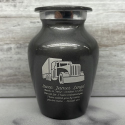 Customer Gallery - Semi Truck Keepsake Urn - Gunmetal Gray