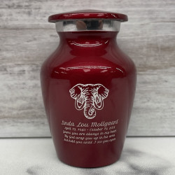 Customer Gallery - Elephant Keepsake Urn - Ruby Red