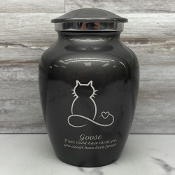 Customer Gallery - Infinite Love Cat Cremation Urn - Gunmetal Gray