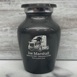 Customer Gallery - Semi Truck II Keepsake Urn - Gunmetal Gray
