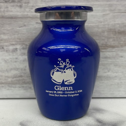 Customer Gallery - Beer Keepsake Urn - Midnight Blue