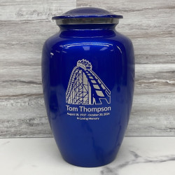 Customer Gallery - Roller Coaster Cremation Urn - Midnight Blue