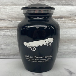 Customer Gallery - Skateboard Sharing Urn - Jet Black