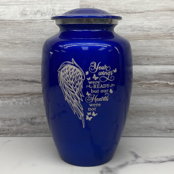 Customer Gallery - Your Wings Were Ready Cremation Urn - Midnight Blue