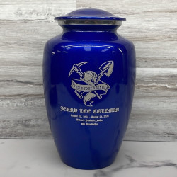 Customer Gallery - Miner Cremation Urn - Midnight Blue