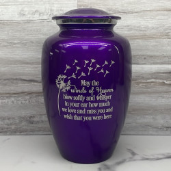 Customer Gallery - Winds of Heaven Cremation Urn - Purple Luster