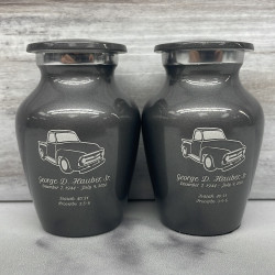 Customer Gallery - Classic Stepside Truck Keepsake Urn - Gunmetal Gray