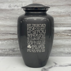 Customer Gallery - Irish Blessing Cremation Urn - Gunmetal Gray