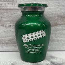 Customer Gallery - Harmonica Keepsake Urn - Shamrock Green