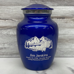 Customer Gallery - Fifth Wheel Camper Sharing Urn - Midnight Blue
