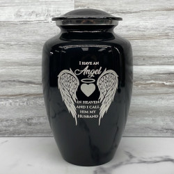 Customer Gallery - Husband Cremation Urn - Jet Black