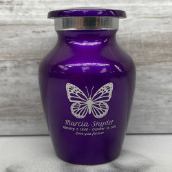 Customer Gallery - Butterfly Keepsake Urn - Purple Luster