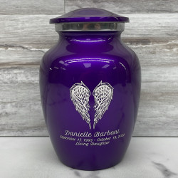 Customer Gallery - Angel Wings Sharing Urn - Purple Luster