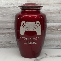 Customer Gallery - Gaming Controller Cremation Urn - Ruby Red