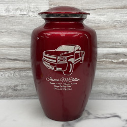 Customer Gallery - Truck I Cremation Urn - Ruby Red