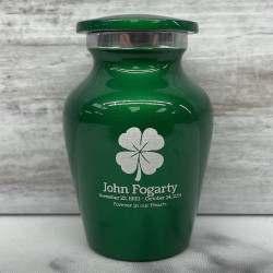 Customer Gallery - 4 Leaf Clover Keepsake Urn - Shamrock Green