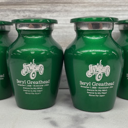 Customer Gallery - Classic Tractor Keepsake Urn - Shamrock Green