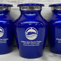 Customer Gallery - Dolphin Keepsake Urn - Midnight Blue