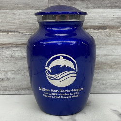 Customer Gallery - Dolphin Sharing Urn - Midnight Blue