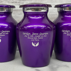 Customer Gallery - Purple Luster Keepsake Urn