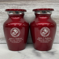 Customer Gallery - Marine Corps Keepsake Urn - Ruby Red