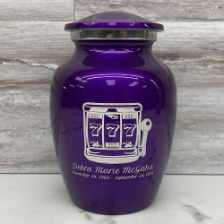 Customer Gallery - Slot Machine Sharing Urn - Purple Luster