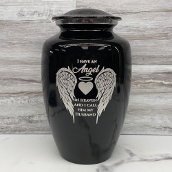 Customer Gallery - Husband Cremation Urn - Jet Black