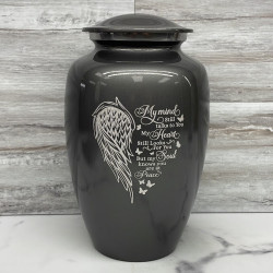 Customer Gallery - At Peace Cremation Urn - Gunmetal Gray