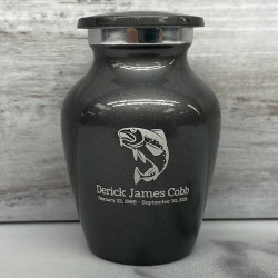 Customer Gallery - Fishing Keepsake Urn - Gunmetal Gray
