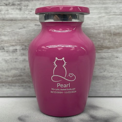 Customer Gallery - Keepsake Infinite Love Cat Cremation Urn - Rose Pink