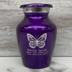Customer Gallery - Butterfly Keepsake Urn - Purple Luster