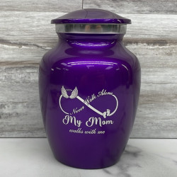 Customer Gallery - My Mom Walks With Me Sharing Urn - Purple Luster