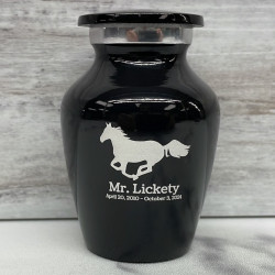 Customer Gallery - Horse Keepsake Urn - Jet Black