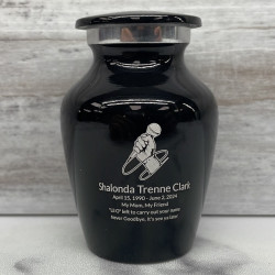 Customer Gallery - Microphone Hand Keepsake Urn - Jet Black