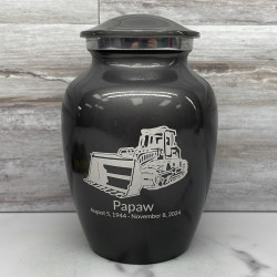 Customer Gallery - Bulldozer Sharing Urn - Gunmetal Gray