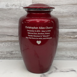 Customer Gallery - Ruby Red Cremation Urn