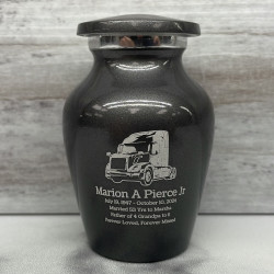 Customer Gallery - Semi Truck II Keepsake Urn - Gunmetal Gray