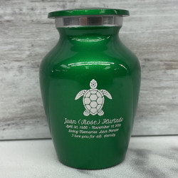 Customer Gallery - Sea Turtle Keepsake Urn - Shamrock Green