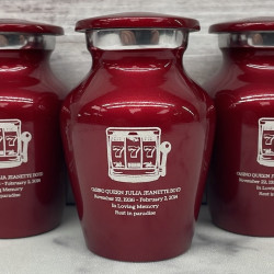 Customer Gallery - Slot Machine Keepsake Urn - Ruby Red