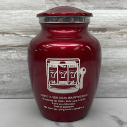 Customer Gallery - Slot Machine Sharing Urn - Ruby Red