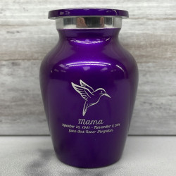 Customer Gallery - Hummingbird Keepsake Urn - Purple Luster